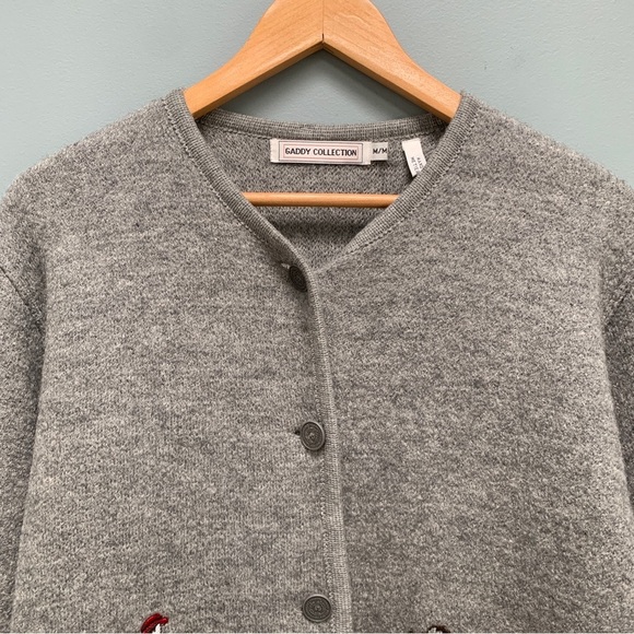 Vintage Gaddy Collection Embroidered Wool Jacket M / L - Picture 3 of 11